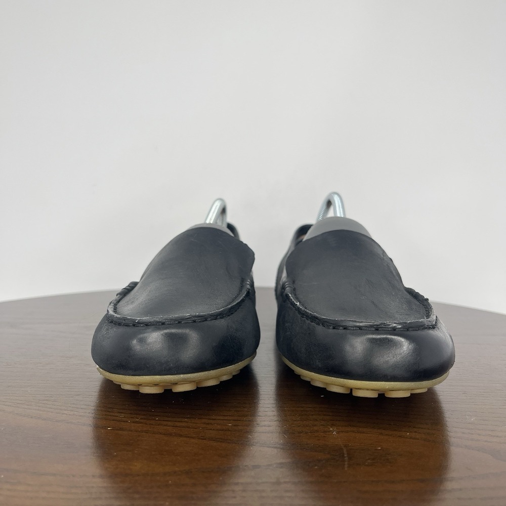 Born Axona Loafer Shoes Women's 9.5M‎ Black Leather Driving Mocs Sip On Moc Toe - Picture 2 of 16